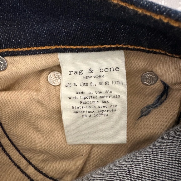 NEW Rag & Bone Heritage High Rise Skinny Jeans Dark Wash Size 27 - Picture 13 of 15